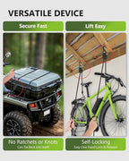 Kayak Straps Tie Downs 4 Pack, Roof Rack Straps Adjustable Ratchet Tie Down - Image 7
