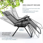 Nestl Zero Gravity Chairs Set of 2, Patio Lounge Chair Outdoor - Image 4