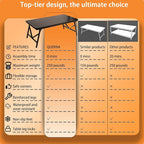 Folding Coffee Table, No Assembly Low Coffee Table, Floor Table Desk - Image 2