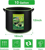 NACHLYNN 5-Pack 10 Gallon Grow Bags - Image 2