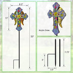 Solar Cross Garden Stake Lights - Image 7
