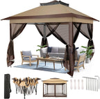 COBIZI 10x10 Pop Up Gazebos on Clearance 11x11 Canopy Tent Easy Up Outdoor by COBIZI