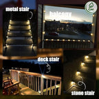 SOLPEX Solar Deck Lights Outdoor 16 Pack, Solar Step Lights Waterproof Led - Image 5