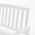 Christopher Knight Home Loja Outdoor Acacia Wood Bench, Pu White - Image 3