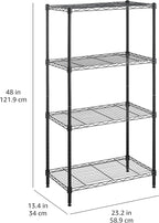Amazon Basics 4-Shelf Steel Wire Storage Shelves - Image 8