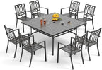PHI VILLA 9 Pieces Outdoor Dining Set by PHIVILLAThepioneerofcomfortablehouseholdsupplies