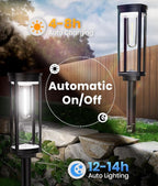 Solar Pathway Lights Outdoor Solar Lights Outdoor, IP65 Waterproof Auto On/Off - Image 6
