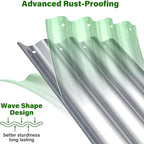 Galvanized Raised Garden Bed for Outdoor: 4X2X1ft Durable Metal Vegetable Plant - Image 6