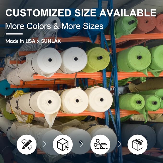 SUNLAX Sun Shade Sail 12' x 14' x 18.4' Terra Red Rectangle Canopy Sail Shade - Image 5