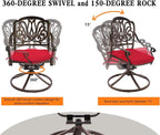 Grepatio 5 Piece Outdoor Dining Set Cast Aluminum Patio Dining Set Table and - Image 6