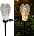 Solar Garden Angel Lights, Waterproof Outdoor Garden Angels Statue Decorations by LAIAMER