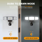 LUTEC 2 Pack 72W 7500LM LED Security Lights Motion Sensor Light Outdoor - Image 5