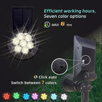 Solar Spot Lights Outdoor Color Changing, 8 Lighting Modes 2-in-1 Solar Lights - Image 3