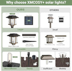 XMCOSY+ Solar Pathway Lights Outdoor, 2-Tone LED Waterproof Garden Outdoor - Image 6