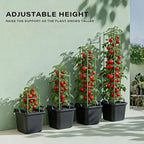 Halatool 63 Inch Tomato Cages, 4 Pack Adiustable Plant Cages Assembled Tomato - Image 3