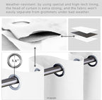 Outdoor Patio Curtain Waterproof Darkening Thermal Insulated Indoor Curtains - Image 3