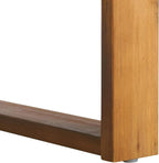 SAFAVIEH Outdoor Collection Duncan Natural Brown Slatted Top Solid Wood Coffee - Image 8