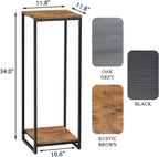 34" Tall Plant Stand Indoor, 2-Tier Modern Plant Shelf, Corner Flower Pot - Image 3