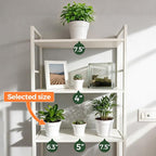 T4U 6 Inch Plant Pot 8-Pack, Plastic Planter - Image 5