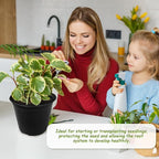 Anyumocz 120Pcs 0.5 Gallon Plant Nursery Pots, Plastic Pots - Image 4