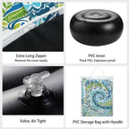 Magpie Fabrics Indoor/Outdoor Inflatable Stool Ottoman Pouf, Water Repellent - Image 5