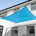 KANAGAWA 7'X7' Turquoise Mix Custom Size Sun Shade Sail Square UV Block Canopy by KANAGAWA