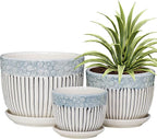 Ton Sin Grey Flower Pots, Texture Planter by TonSin