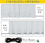 NICETOWN 2 Panels Weighted Blackout Curtains - Image 6