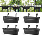 Dahey 4 Pcs Metal Hanging Flower Pots by Dahey