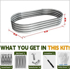 Galvanized Raised Garden Bed Outdoor, Large Raised Bed - Image 5