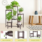 iDavosic.ly Plant Stand Indoor Outdoor, 6 Tier Corner Metal Flower Display - Image 4