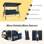 HOMREST 3 Person Outdoor Porch Swing - Image 6