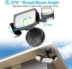 Olafus 80W Flood Lights Outdoor 2 Pack, Switch Controlled LED Security Lights - Image 5