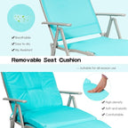Giantex Chaise Lounge Chair for Outside, Pool Folding Reclining Beach Chair - Image 4
