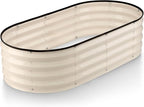 Plant & Plot Galvanized Raised Garden Beds Outdoor // 4×2×1 ft Planter Raised by PlantPlot