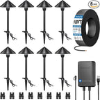 SUNVIE All-In-One LED Low Voltage Landscape Lighting Kit, 8 Pack Pathway Lights by SUNVIE