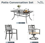 PHI VILLA 7 Pieces Outdoor Dining Set - Image 9
