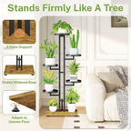 iDavosic.ly 5 Tier Plant Stand Indoor Outdoor, Tiered Corner Multiple Flower - Image 3