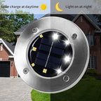 INCX 4.6 inch Solar Lights for Outside, 4 Pack Solar Light Outdoor Waterproof - Image 4
