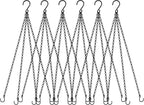 garini 6 Pack, 23 Inch Hanging Baskets Chain, Bird Feeders and Lanterns by garini