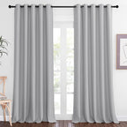 NICETOWN Blackout Silver Grey Curtain Vertical Blinds, Grommet Room Darkening by NICETOWN