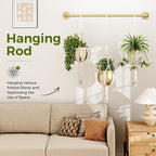 Bamworld Hanging Planters for Indoor Plants Plant Hanger Indoor Hanging Plant - Image 2