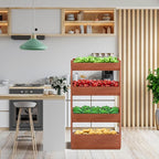 DoCred Vertical Wooden Raised Garden Bed, 4 Tier Garden Planters Freestanding - Image 5