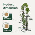Bamworld Tall Plant Stand Indoor 6 Tier Plant Holder - Image 5