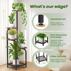 TOSKING 5 Tier Metal Plant Stand Indoor 48''H Tall, Heavy Duty Plant Shelf - Image 6