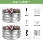 2 Pack 2x2x1ft Round Galvanized Raised Garden Bed Kits, Raised Garden Beds - Image 7