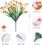 AGIRL 24 Bundles Artificial Fall Flowers Outdoor Indoor Decoration, Fake - Image 2