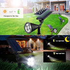 URPOWER Solar Lights Outdoor, 2-in-1 Waterproof Adjustable Solar Spotlights - Image 3