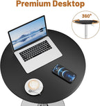 Flamaker Round Bistro Pub Table 23.6 Inch Height Adjustable 360° Swivel Bar - Image 7