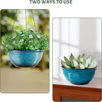 10in Hanging Planters for Indoor and Outdoor Plants, 2 Pack Hanging Planter - Image 5